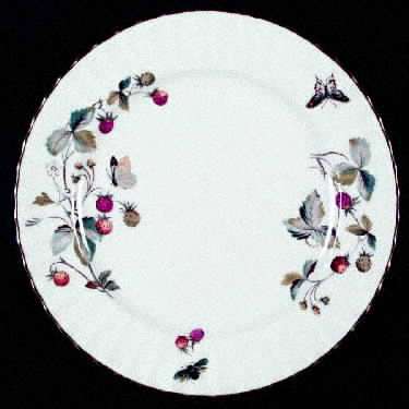Strawberry Fair (Bone, Rim, Fluted, Gold) by Royal Worcester