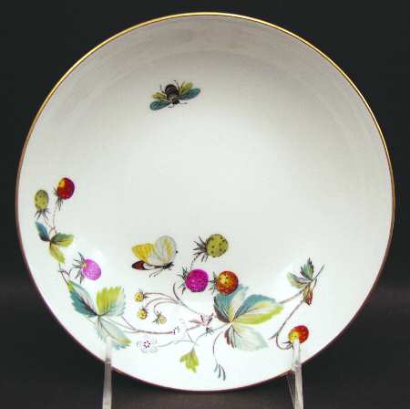 Strawberry Fair (Bone, Coupe, Smooth, Gold) Coupe Soup Bowl