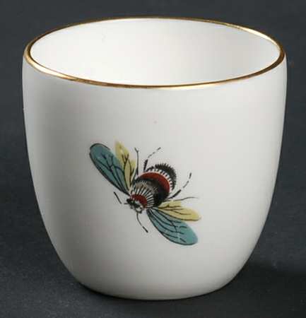 Strawberry Fair (Bone, Coupe, Smooth, Gold) Single Egg Cup