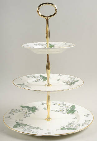 Valencia 13 7/8"-14 1/4" 3-Tiered Serving Tray(DP,SP,BB) HC