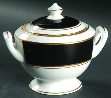 Ventura Black Sugar Bowl & Lid