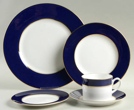 Ventura Cobalt Blue 5 Piece Place Setting
