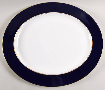 Ventura Cobalt Blue 16" Oval Serving Platter