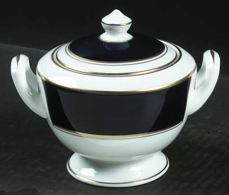 Ventura Cobalt Blue Sugar Bowl & Lid