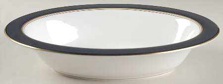 Ventura Cobalt Blue 10" Oval Vegetable Bowl