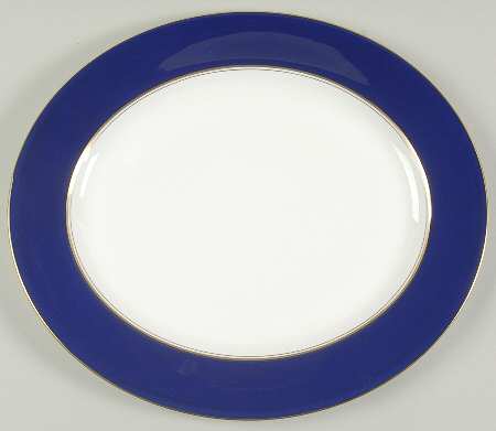Ventura Cobalt Blue 13" Oval Serving Platter