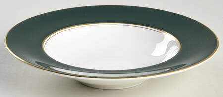 Ventura Dark Green Rim Soup Bowl