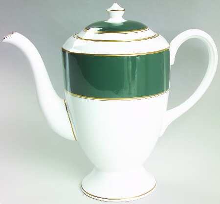 Ventura Dark Green Coffee Pot & Lid