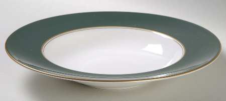 Ventura Dark Green Large Rim Soup Bowl
