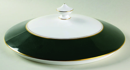 Ventura Dark Green Lid for Round Vegetable