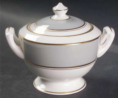 Ventura Grey Sugar Bowl & Lid