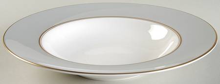 Ventura Grey Large Rim Soup Bowl