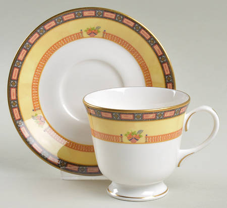 Versailles Footed Cup & Saucer Set