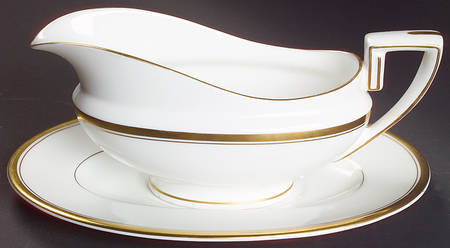 Viceroy (Gold Trim) Gravy Boat & Underplate