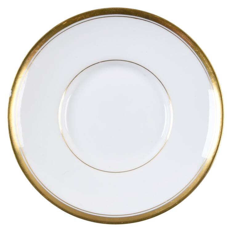Viceroy (Gold Trim) Saucer for Flat Demitasse Cup