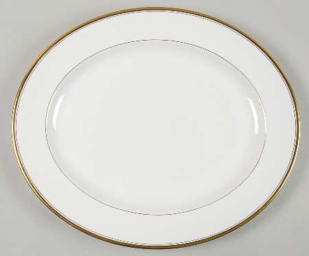 Viceroy (Gold Trim) 15" Oval Serving Platter