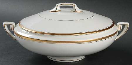 Viceroy (Gold Trim) Round Covered Vegetable