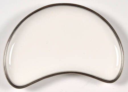 Viceroy (Platinum Trim) Crescent Salad Plate