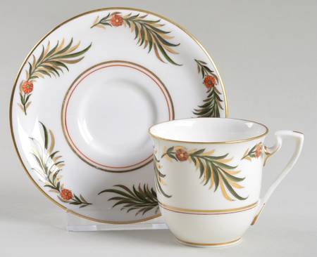 Victoria Flat Demitasse Cup & Saucer Set