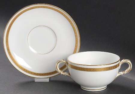 The Vigornia Footed Bouillon Cup & Saucer