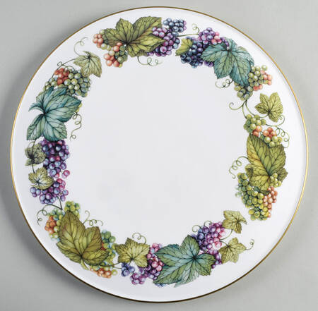 Vine Harvest Cake Plate