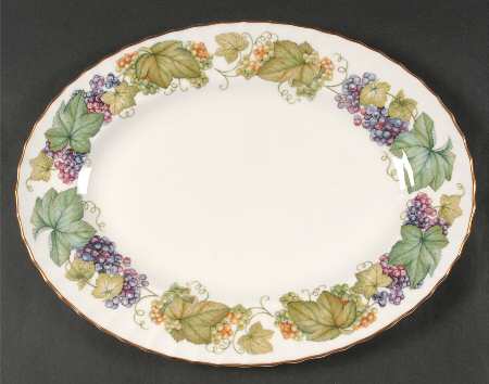 Vine Harvest 13" Oval Serving Platter