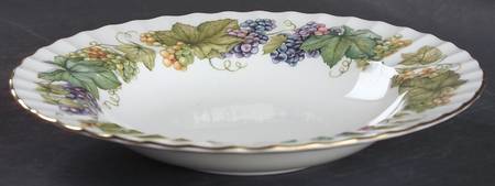 Vine Harvest Rim Soup Bowl