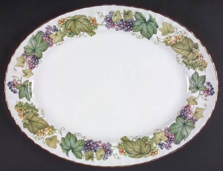 Vine Harvest 17" Oval Serving Platter