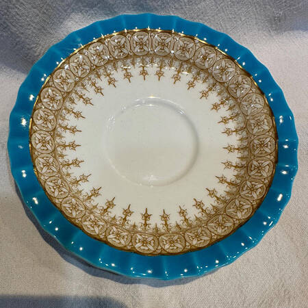 W1960 Turquoise Saucer for Cream Soup Bowl