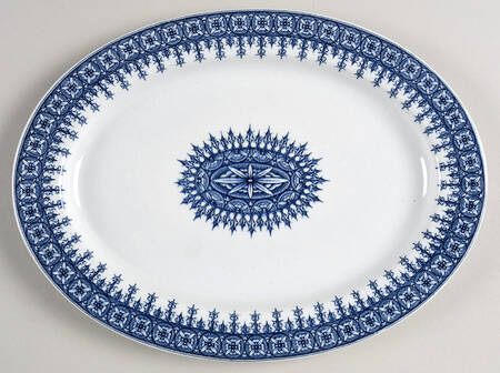 W2088 (No Trim) 10" Oval Serving Platter