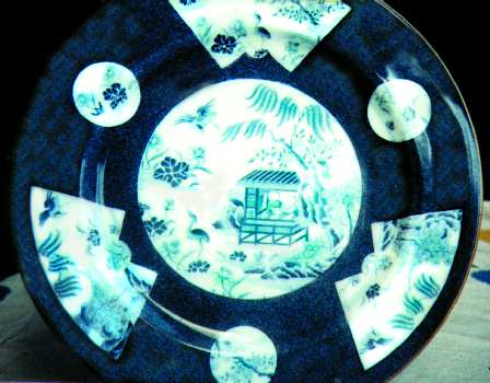 W9453 Blue Dinner Plate