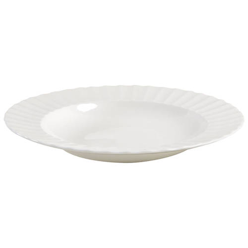 Warmstry White Large Rim Soup Bowl