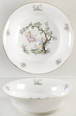 Watteau 9" Round Vegetable Bowl