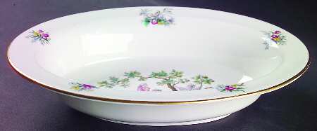 Watteau 10" Oval Vegetable Bowl