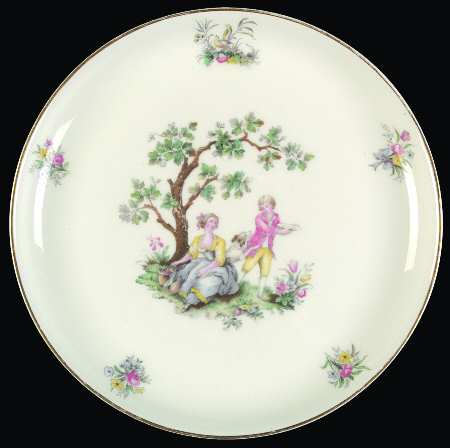 Watteau Coupe Luncheon Plate