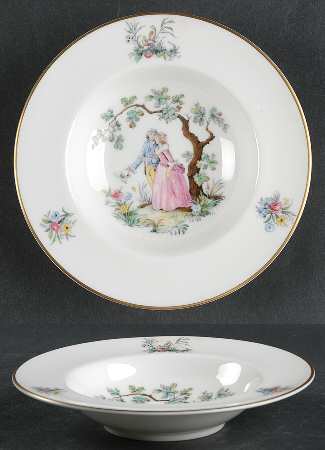 Watteau Rim Fruit/Dessert (Sauce) Bowl
