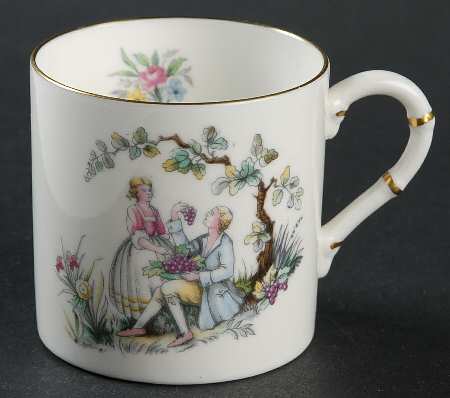 Watteau Flat Demitasse Cup