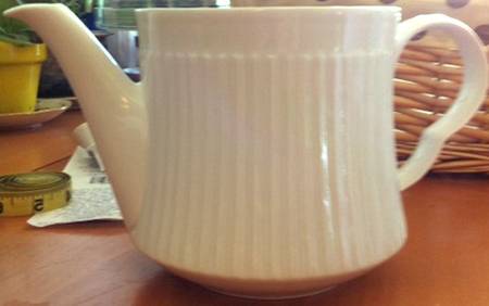 White Teapot No Lid