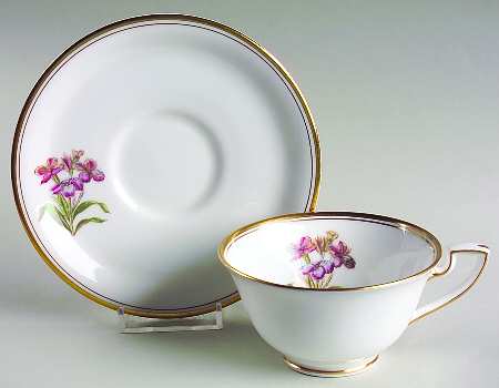 Williamson Flower Footed Cup & Saucer Set