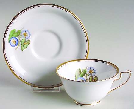 Williamson Flower Footed Cup & Saucer Set