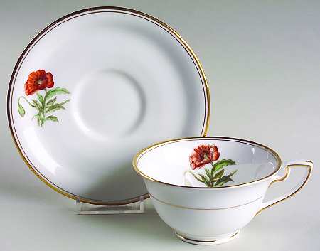 Williamson Flower Footed Cup & Saucer Set