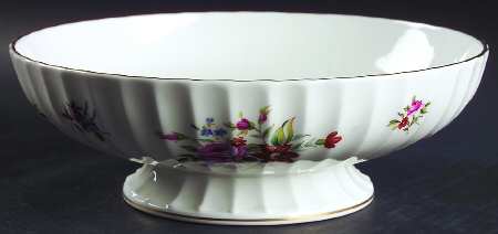 Witley Garden Small Footed Salad Serving Bowl