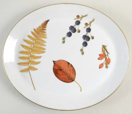 Wild Harvest (Gold Trim) 14" Oval Serving Platter