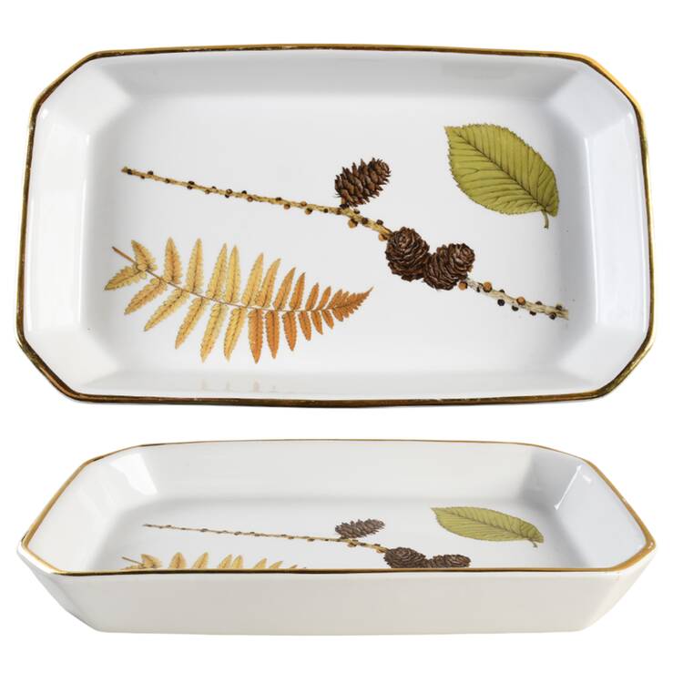 Wild Harvest (Gold Trim) 13"  Rectangular Baker