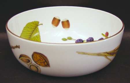 Wild Harvest (Gold Trim) 8" Large Fruit Bowl