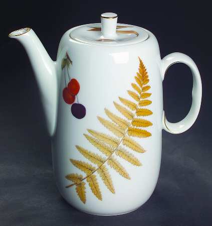 Wild Harvest (Gold Trim) Coffee Pot & Lid