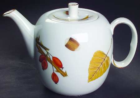 Wild Harvest (Gold Trim) Teapot & Lid