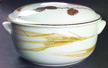 Wild Harvest (Gold Trim) 2.75 Qt Round Covered Casserole