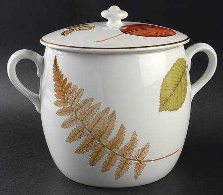 Wild Harvest (Gold Trim) Bean Pot & Lid