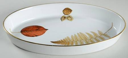 Wild Harvest (Gold Trim) 14" Oval Baker